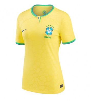Lacne Ženy Futbalové dres Brazília MS 2022 Krátky Rukáv - Domáci